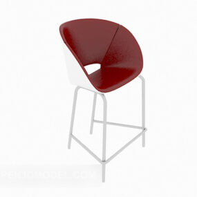 Punainen Relax Bar Chair 3D-malli