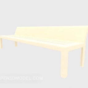 正方形の布製スツール3Dモデル