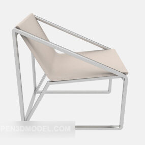 Home Leisure Chair Beige Color 3d malli