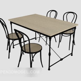 Relaksujące krzesła domowe Meble stołowe Model 3D