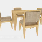 Leisure Solid Wood Table Chair