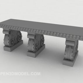 Kamenná stolička Park Relax 3D model