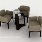 Zimmer Drei-Personen-Tisch und Stuhl