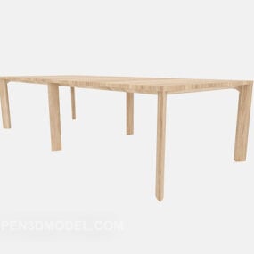 Home Relaxing Wooden Bench 3d model