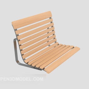 Park Bench Wooden Chair 3d model