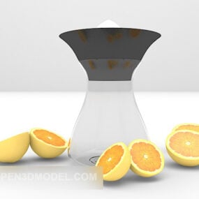 3д модель ломтиков лимона