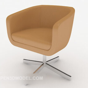 Light Brown Casual Chair 3d model