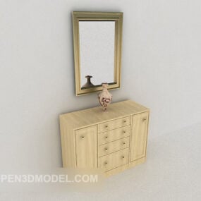 Light-colored Entrance Hall Cabinet 3d model