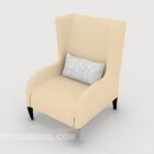 Mobili divani singoli di colore chiaro