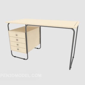 Light Desk School Furniture 3d model