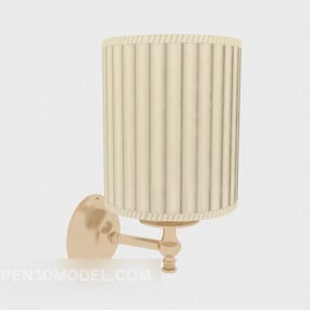 Hotelowa elegancka lampa ścienna z mosiężnym ramieniem Model 3D