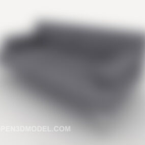 Model 3d Sofa Linen Dobel Warna Abu-abu