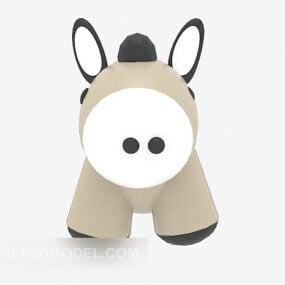 Little Donkey Stuff Toy 3d model