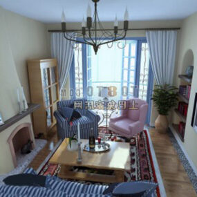 Living Room Common Design 3d model