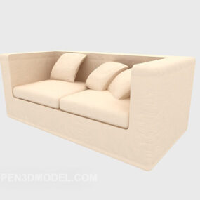 Living Room Double Sofa 3d model
