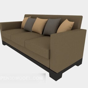 Living Room Home Multi-person Sofa 3d model