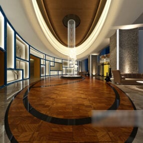 Lobby Ceiling Modern Style 3d model