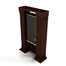 Lobby Showcase Cabinet 3d model