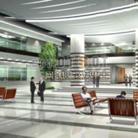 Lobby Space Modern Style 3d model