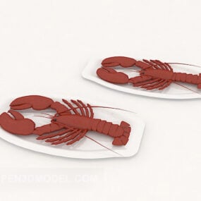 Lobster On Disc 3d model