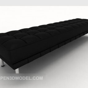 3D model Long Lounge Stool
