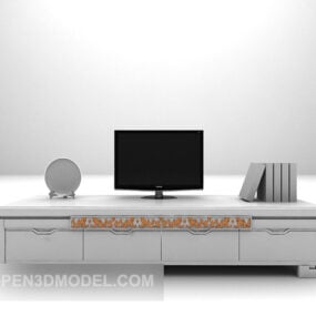 Long-shaped Tv Cabinet 3d model