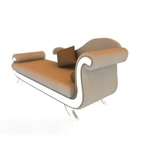 Sofá largo sillón modelo 3d