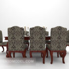 Long Square Table Dinning Set