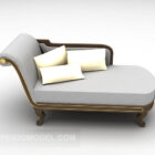 Chaise longue mobili di colore grigio