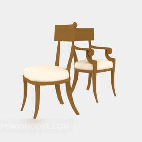 Meble Eleganckie krzesło wypoczynkowe Model 3D