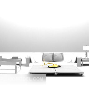 Model 3d Perabot Sofa Set Rendah