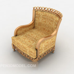 豪华欧式单人沙发3d模型
