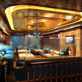 Luxury Bar Club Design Interior 3D-malli