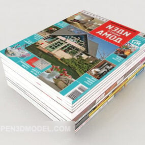 Western Magazine Book 3d-modell