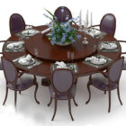 Mahogany Round Dinning Table