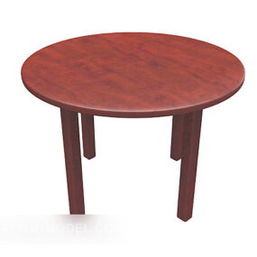 Mahogany Side Table Wooden 3d model