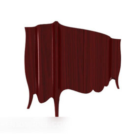Mahogany Home Side Cabinet 3d model