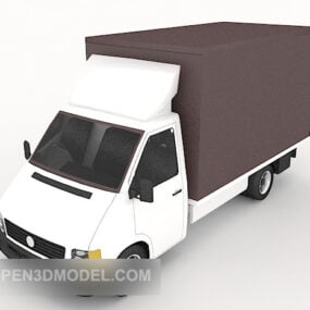 Camion de transport de courrier modèle 3D