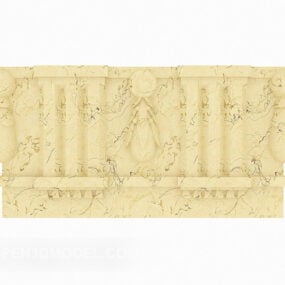 Marble Carving Wall Decoration 3d model