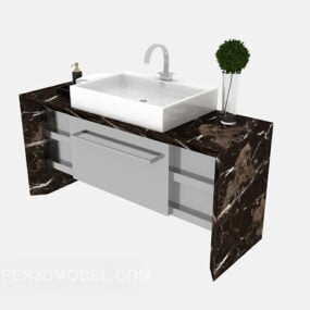 Marmor vaskebord 3d model