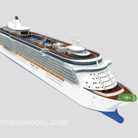 مدل سه بعدی کشتی کروز سفر دریایی