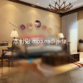 Mediterranean Style Indoor Furniture 3d model