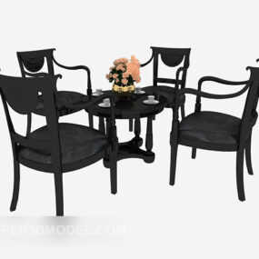 Mediterranean Table Chair 3d model
