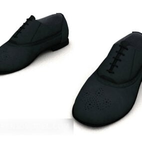 Men Casual Leather Shoes 3d model