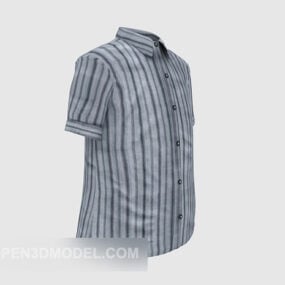 Men’s Striped Short Sleeve 3d model