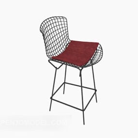 Mesh High Chair Kitchen Bar 3d model