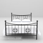 金属製のベッド家具白いマットレス