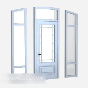Metal Door Windows Frame 3d model