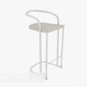 3D model kovové vysoké židle
