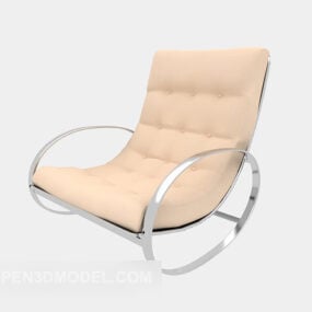 3д модель металлического кресла-качалки в современном стиле